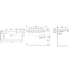 Geberit iCon Light 120x48 Cm Lavabo - 501.837.00.5