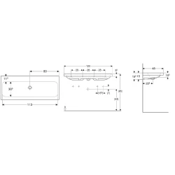 Geberit iCon Light 120x48 Cm Lavabo - 501.837.00.7
