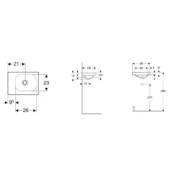 Geberit iCon Light 38x28 Cm Lavabo - 501.831.00.3