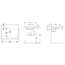 Geberit iCon Light 60x48 Cm Lavabo - 501.834.00.3