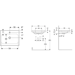 Geberit iCon Light 60x48 Cm Lavabo - 501.834.00.5