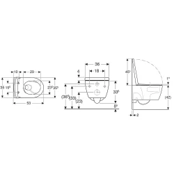 Geberit iCon Taharet Fonksiyonlu Asma Klozet Seti - 503.116.00.1 Hemen Al