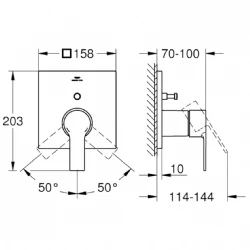 Grohe Allure New Ankastre Banyo-Duş Bataryası - 19315001