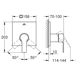 Grohe Allure New Ankastre Duş Bataryası - 19317001