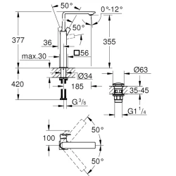 Grohe Allure New Tek Kumandalı Altın Lavabo Bataryası - 23403GN1 Hemen Al