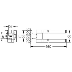 Grohe Allure Rose Havluluk - 40342DL1