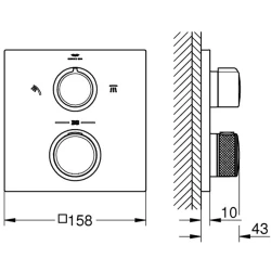 Grohe Allure Yeni Termostat 2 Yollu Yönlendirici Baş Duşu-El Duşu - 29181002 Hemen Al