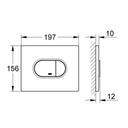 Grohe Arena Cosmopolitan Kumanda Paneli - 38858SH0