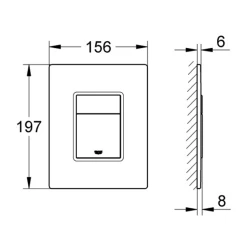 Grohe Arena Cosmopolitan Siyah Kumanda Paneli - 38845KS0 Hemen Al