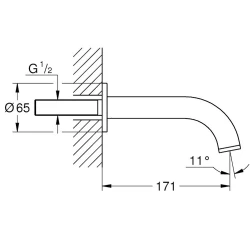 Grohe Atrio New Classic Fırçalı Sert Grafik Çıkış Ucu - 13487AL0