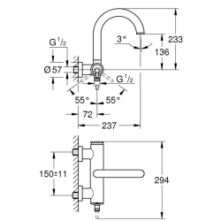 Grohe Atrio Tek Kumandalı Nikel Banyo Bataryası - 32652AL3 Hemen Al