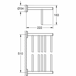 Grohe BauCosmopolitan Neutral Banyo Havluluğu - 40462001