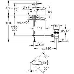 Grohe BauEdge 2020 Tek Kumandalı Bide Bataryası - 23331001 Hemen Al