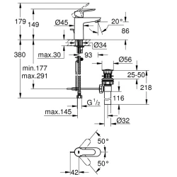 Grohe BauEdge Tek Kumandalı Lavabo Bataryası - 32819000 Hemen Al