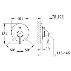 Grohe Concetto New Ankastre Banyo-Duş Bataryası - 19346001