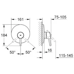 Grohe Concetto New Ankastre Duş Bataryası - 19345001