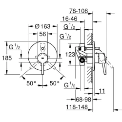 Grohe Concetto New Tek Kumandalı Banyo Bataryası - 32214001