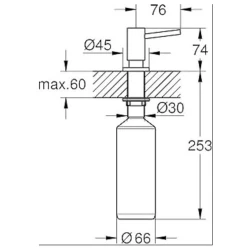 Grohe Contemporary Siyah Sıvı Sabunluk - 1021652430 Hemen Al