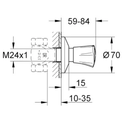 Grohe Costa L Ankastre Stop Valf - 19854001