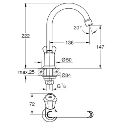 Grohe Costa L Lavabo Musluğu - 20393001