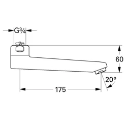 Grohe Döküm Çıkış Ucu - 13462000