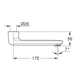 Grohe Döküm Döner Çıkış Ucu - 13380000