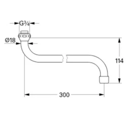 Grohe Döner Boru Çıkış Ucu - 13017000