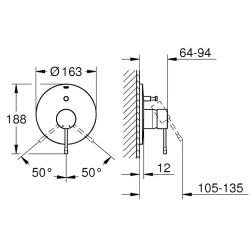 Grohe Essence New Bronz Ankastre Banyo Bataryası - 19285GL1 Hemen Al