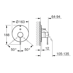 Grohe Essence New Ankastre Banyo/Duş Bataryası - 19285DC1