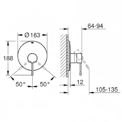 Grohe Essence New Ankastre Duş Bataryası - 19286DC1