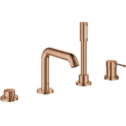 Grohe Essence New Dört Delikli Rose Gold Küvet Bataryası - 25251DA1