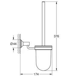 Grohe Essentials Authentic Tuvalet Fırçası Seti - 40658001