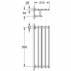 Grohe Essentials Cube New Banyo Havluluğu - 40512001