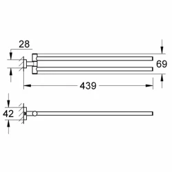 Grohe Essentials Cube New Havluluk - 40624DC1