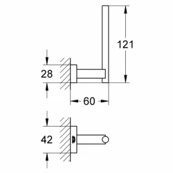 Grohe Essentials Cube New Yedek Tuvalet Kağıtlığı - 40623001 Hemen Al