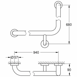 Grohe Essentials New Banyo Tutamağı - 40797001