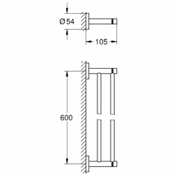 Grohe Essentials New Rose İkili Havluluk - 40802DL1