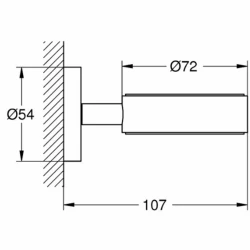 Grohe Essentials Siyah Sabunluk Tutacağı - 1024662430