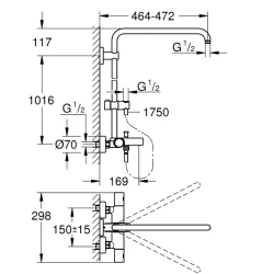 Grohe Euphoria Banyo Duş Sistemi - 26243000