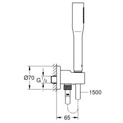 Grohe Euphoria Cube Duş Seti - 26405000