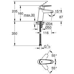 Grohe Eurodisc Cosmopolitan Tek Kumandalı Lavabo Bataryası - 3246920E Hemen Al