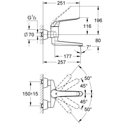 Grohe Euroeco Special Tek Kumandalı Lavabo Bataryası - 32773000