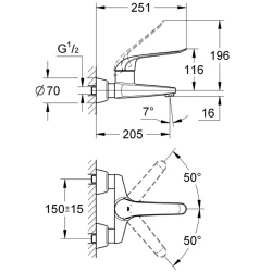 Grohe Euroeco Special Tek Kumandalı Lavabo Bataryası - 32778000