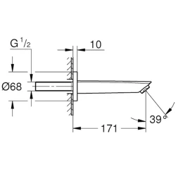 Grohe Eurosmart 2021 Çıkış Ucu - 13448003