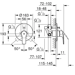 Grohe Eurosmart 2021 Tek Kumandalı Banyo Bataryası - 33305003 Hemen Al