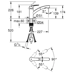 Grohe Costa L Musluk - 30484001