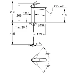 Grohe Eurosmart 2021 Tek Kumandalı Lavabo Bataryası - 23971003 Hemen Al