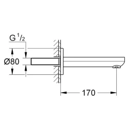 Grohe Eurosmart Cosmopolitan Çıkış Ucu - 13261000 Hemen Al