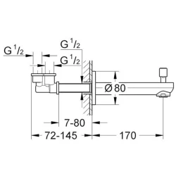 Grohe Eurosmart Cosmopolitan Çıkış Ucu - 13262000