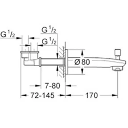 Grohe Eurostyle Cosmopolitan Çıkış Ucu - 13277002